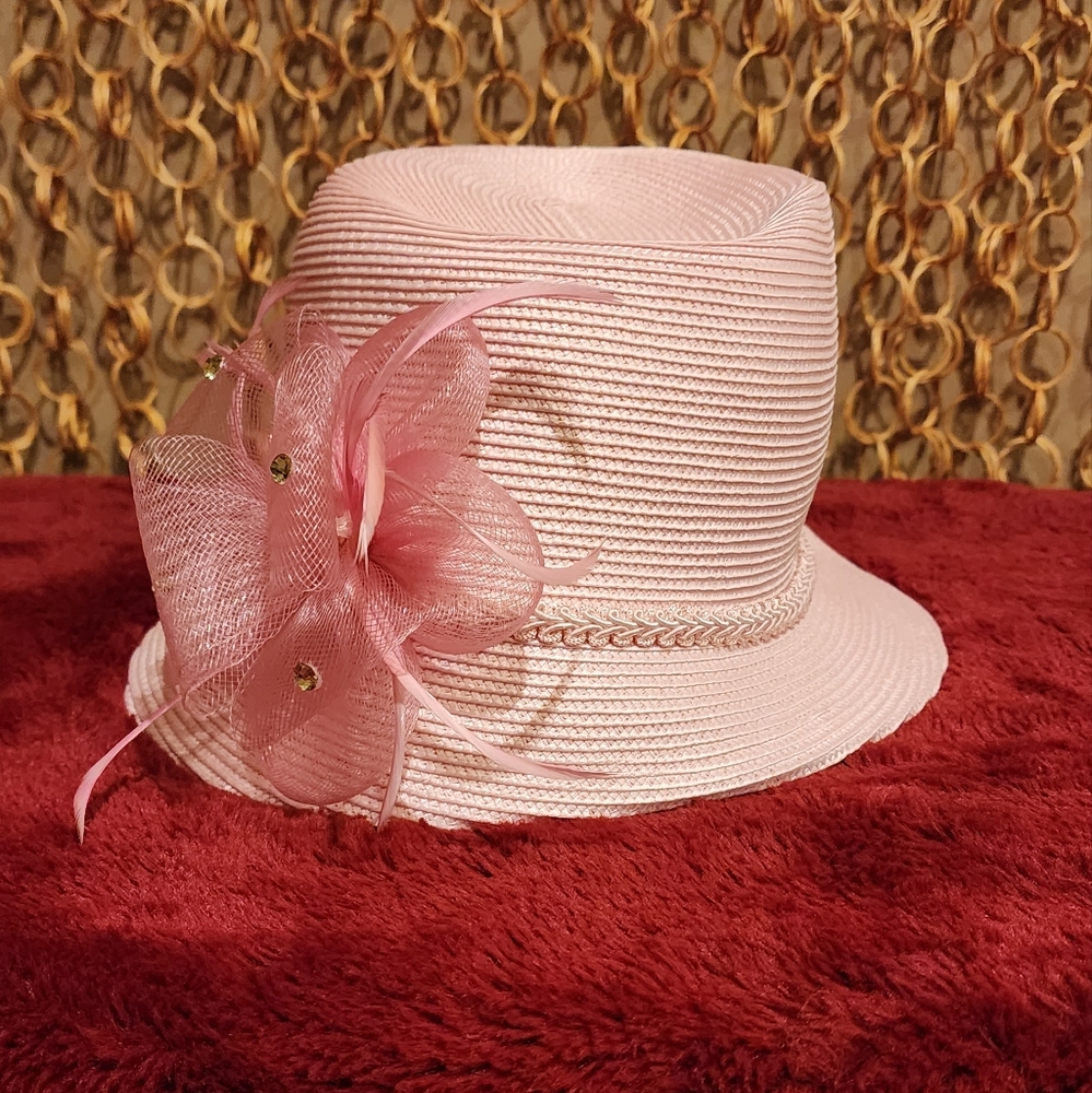 Pink Derby Hat